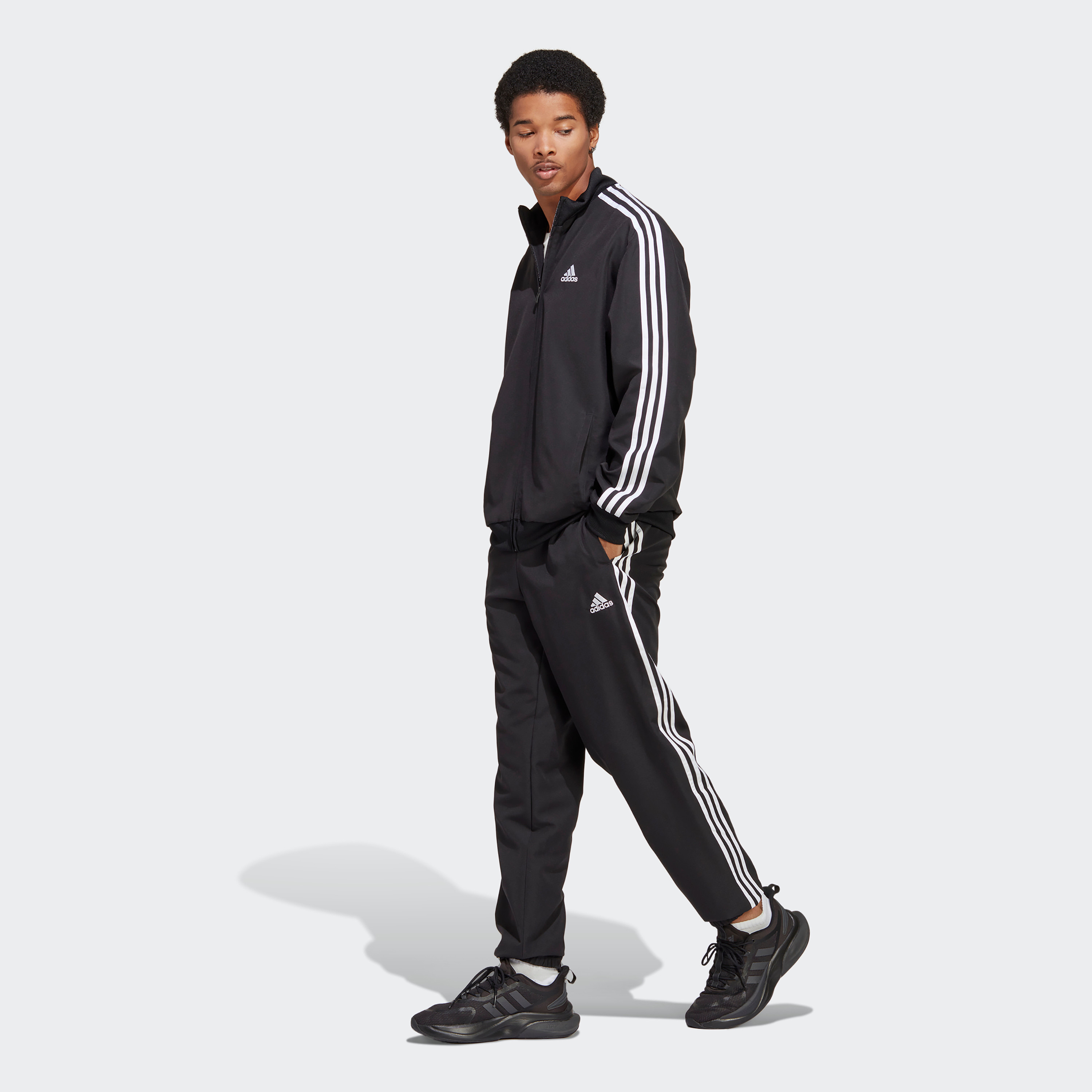 adidas Mens Sportswear Woven Track Suit Black/better Scarlet X-small for  Men | Lyst